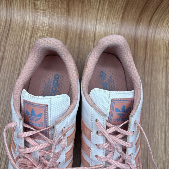 Adidas Originals Samoa AQ7912 White Pink Casual Shoes Women's Sneakers Size 9.5 - Picture 7 of 9